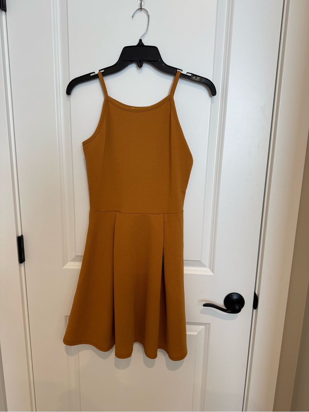Olivia Rae Rust Halter Fit & Flare Dress